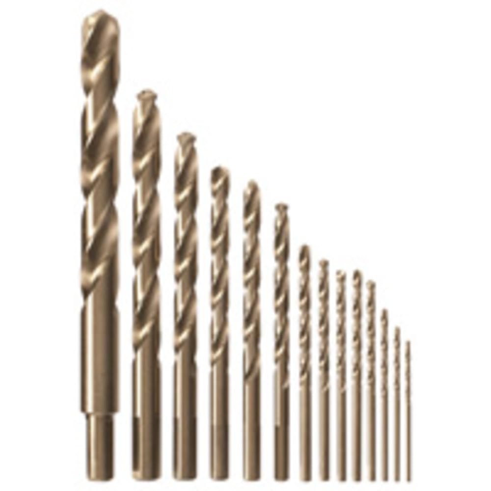BOSCH CO14B 14-Piece Cobalt Drill Bit Set with Case | Metal drilling. drill bits set to drill holes in metal. M42. three-flat shank. drill bits for stainless steel - Amazon.com