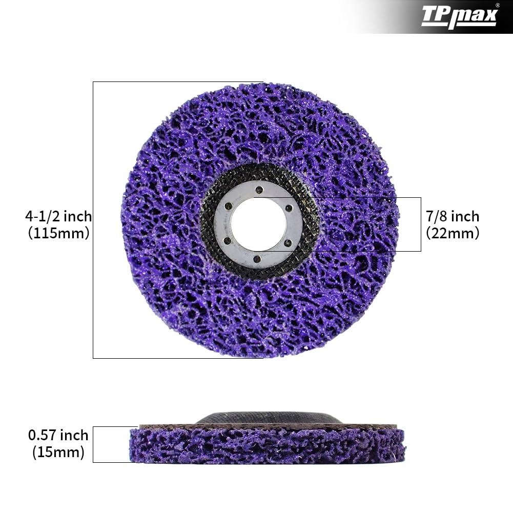 4-1/2 x 7/8 Strip Disc 5Pk Rust & Paint Removal for Angle Grinder