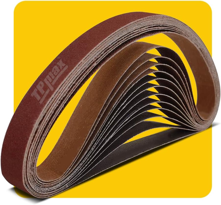 3x21 3 x 21 Inch Sanding Belt Pack 3-Inch x 21-Inch.12 Pcs(4 Each of 80 120 150 Grits) Aluminum Oxide for Sander - Amazon.com