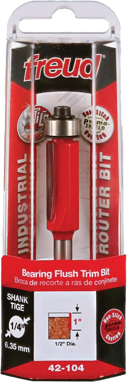 1/2 (Dia.) Bearing Flush Trim Bit - Bearing Flush Trim Router Bits - Amazon.com