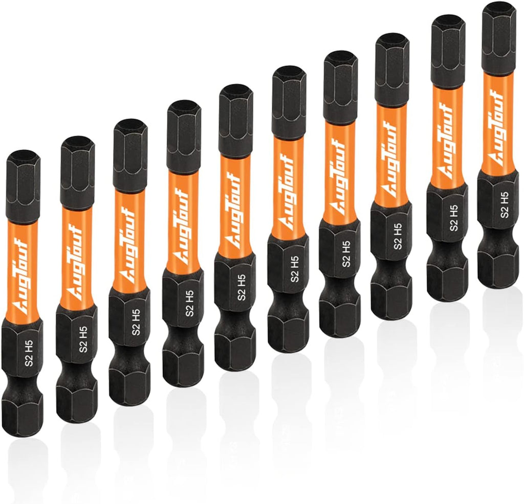toolant Impact Allen Wrench Drill Bit Set. 20-Piece Metric & SAE. 2-Inch | S2 steel magnetic bits with 1/4-inch hex shanks; includes 4 mini L-shaped hex keys and labeled holders in a storage case - Amazon.com