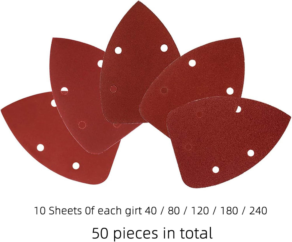 Coceca Mouse Detail Sander Sandpaper Sanding Paper Assorted Sanding Pads 40 80 120 180 240 Grits (50pcs Mouse Sandpaper) - Amazon.com
