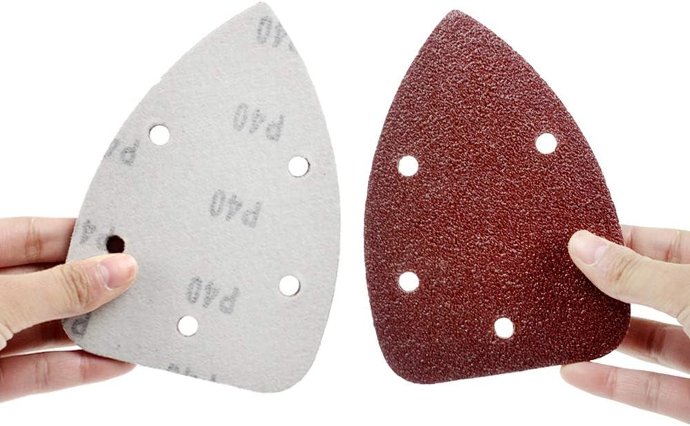 Coceca Mouse Detail Sander Sandpaper Sanding Paper Assorted Sanding Pads 40 80 120 180 240 Grits (50pcs Mouse Sandpaper) - Amazon.com