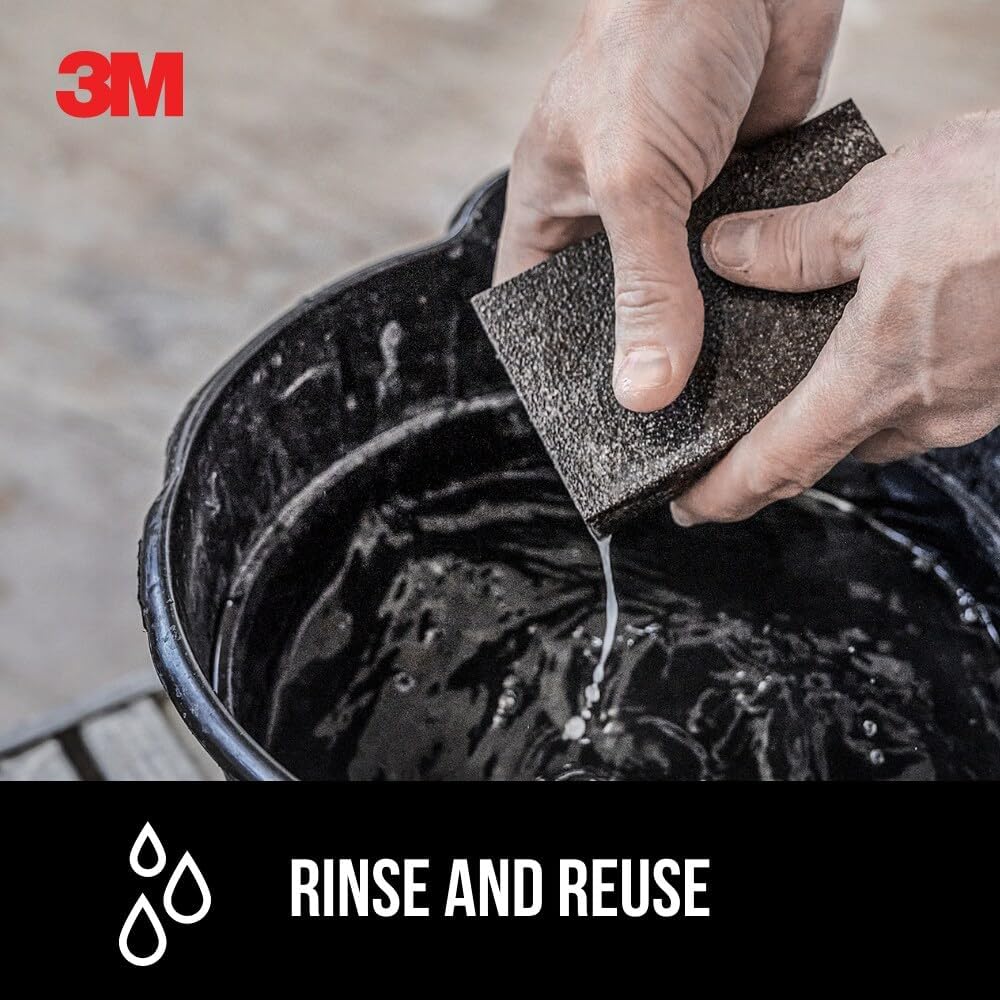 3M Drywall Sanding Sponge. Fine/Medium Grits. 2.63 x 3.75 in | Medium Grit to Remove. Fine Grit to Smooth. Ideal for Sanding and Smoothing of Joint Compounds (9095DC-NA) - Sanding Blocks - Amazon.com