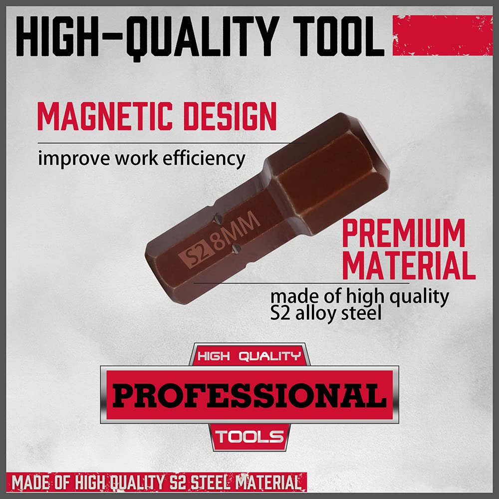 Premium 25-Piece Allen Key Drill Bit Set - Durable Allen Wrench Bits with Strong Magnetic Tips. SAE & Metric Hex Keys - Amazon.com