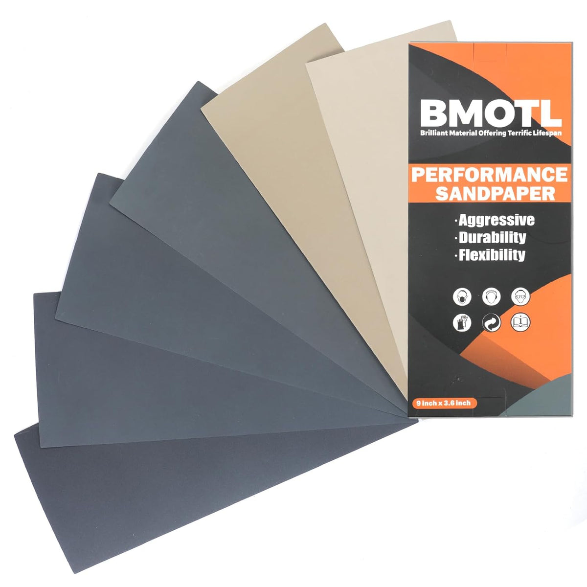 Wet Dry Sandpaper Sheets 9x3.6. 1000 1200 1500 2000 3000 5000 Grit. 42Pcs | Premium Silicon Carbide Sand Paper for Wood Furniture Finishing. Automotive Polishing. Metal Sanding - Amazon.com