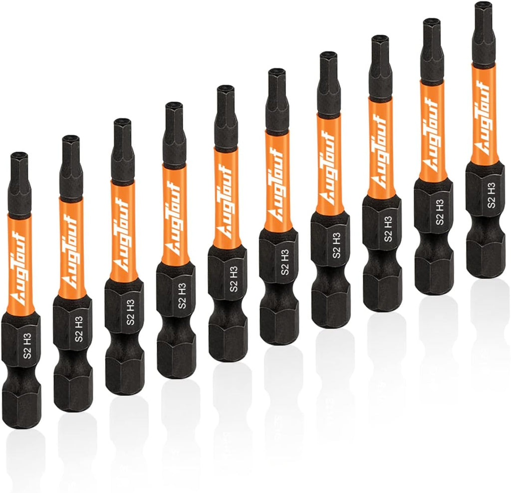 toolant Impact Allen Wrench Drill Bit Set. 20-Piece Metric & SAE. 2-Inch | S2 steel magnetic bits with 1/4-inch hex shanks; includes 4 mini L-shaped hex keys and labeled holders in a storage case - Amazon.com
