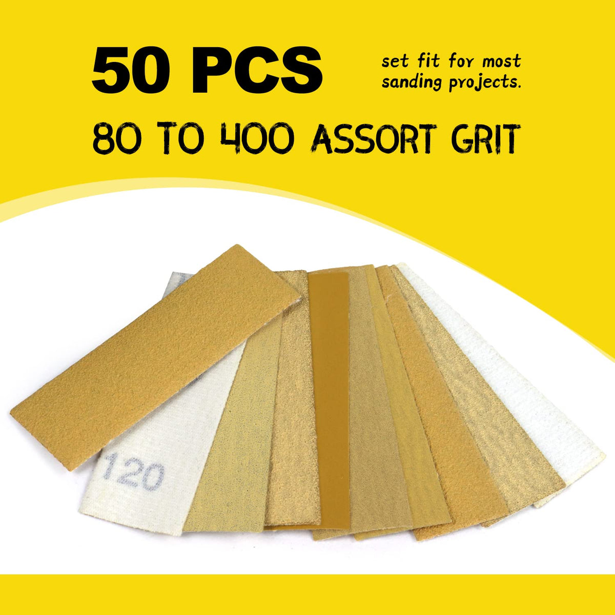 POLIWELL Micro Sander Kit 3.5 x 1 Mini Sander for Small Projects. Detail Handle Sanding Tools + Sandpaper 80 120 180 240 400 Grit for DIY Crafts Wood Finishing Tight Narrow Spaces Polishing. 50 PCS - Amazon.com