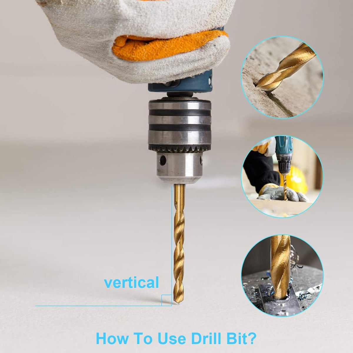 19 Pcs HSS Titanium Twist Drill Bit Set - 1/16-1/4 Hex Shank Quick Change | 135 Degrees Split Point. Fully Ground Edges. Anti Runout. Fits Impact Drivers. Drills Metal Steel Wood. Plastics. Small Bits - Amazon.com