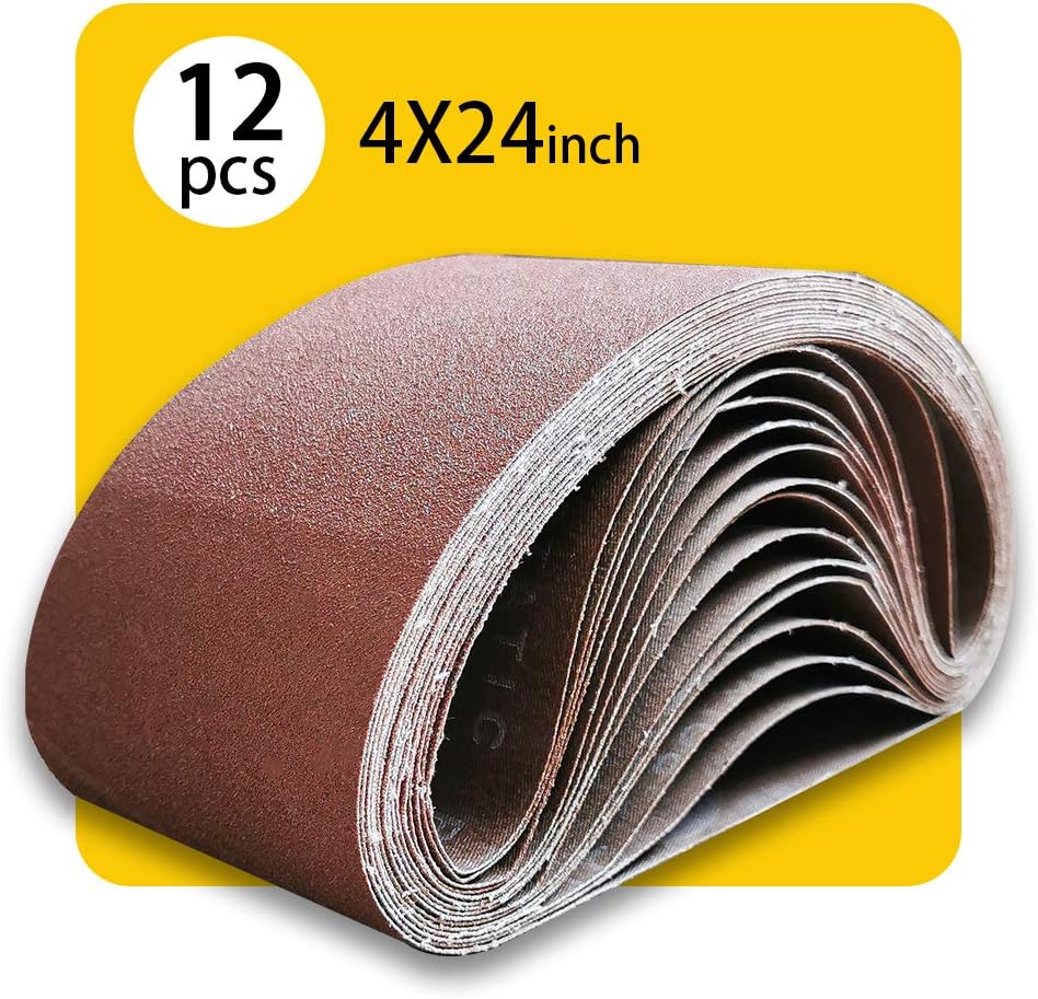 3x21 3 x 21 Inch Sanding Belt Pack 3-Inch x 21-Inch.12 Pcs(4 Each of 80 120 150 Grits) Aluminum Oxide for Sander - Amazon.com