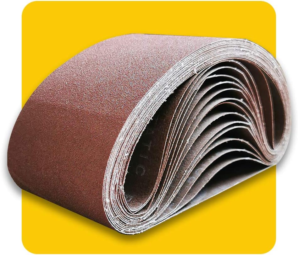 3x21 3 x 21 Inch Sanding Belt Pack 3-Inch x 21-Inch.12 Pcs(4 Each of 80 120 150 Grits) Aluminum Oxide for Sander - Amazon.com