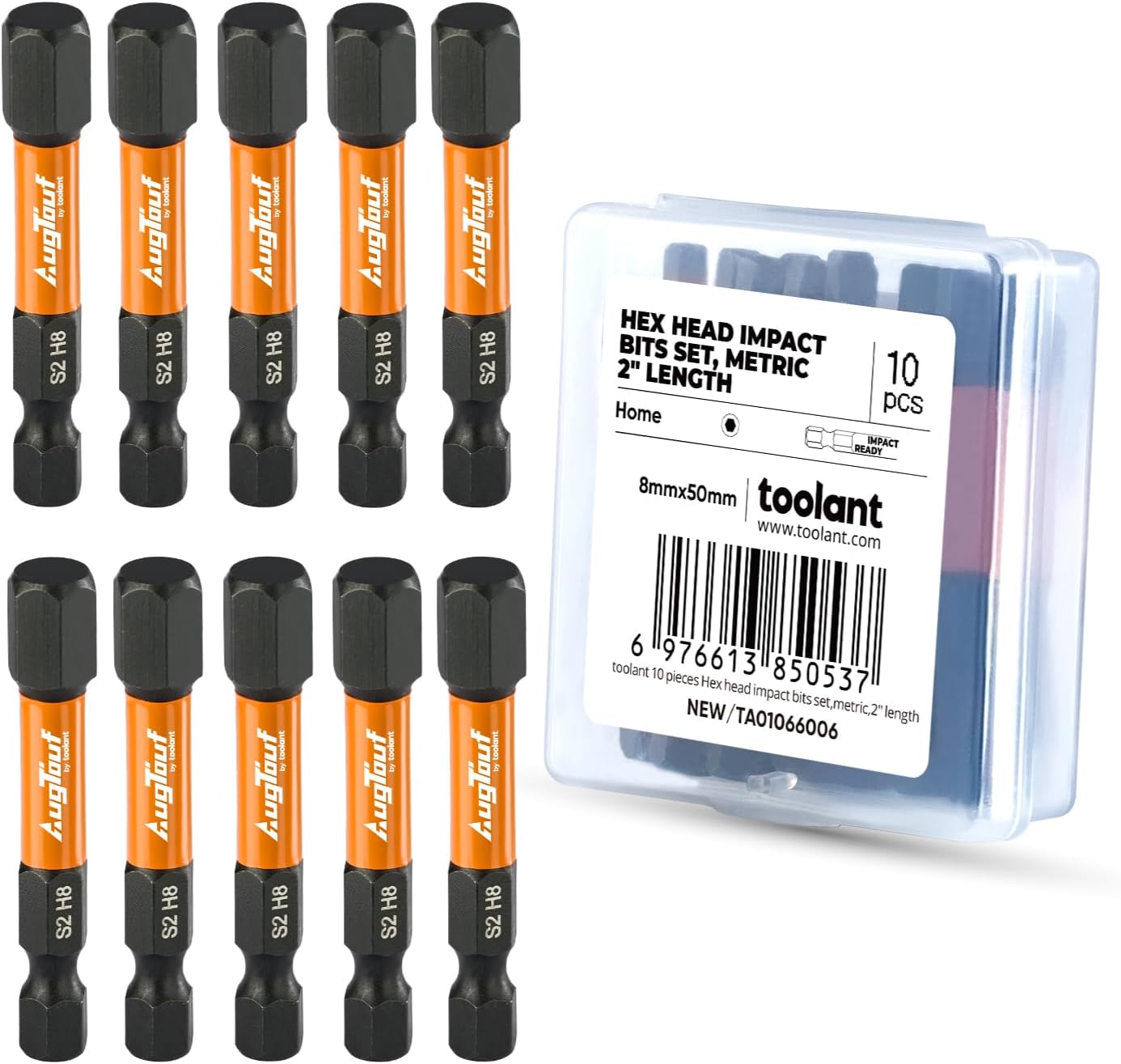 toolant Impact Allen Wrench Drill Bit Set. 20-Piece Metric & SAE. 2-Inch | S2 steel magnetic bits with 1/4-inch hex shanks; includes 4 mini L-shaped hex keys and labeled holders in a storage case - Amazon.com