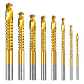 8 Pack Titanium Coated HSS Twist Drill Bits. 3-10mm Serrated Side Cutting Drill Bit. Hex Shank Serrated Cutting Drill Bits. Drill Bit Woodworking Tools. Hole Holesaw Tool for Plastic Metal Wood Hole - Amazon.com