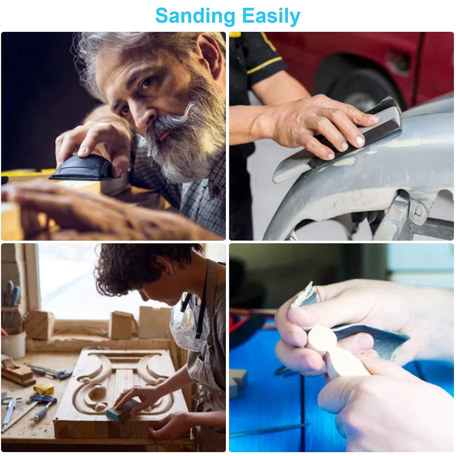 48 PCS Sandpaper 120-5000 Grit Wet Dry Sand Paper 9x3.6 for Wood Metal Car | Silicon carbide. electro coated. anti-clogging. tear-resistant backing. fits sanding blocks. flexible. fine grit polishing - Amazon.com