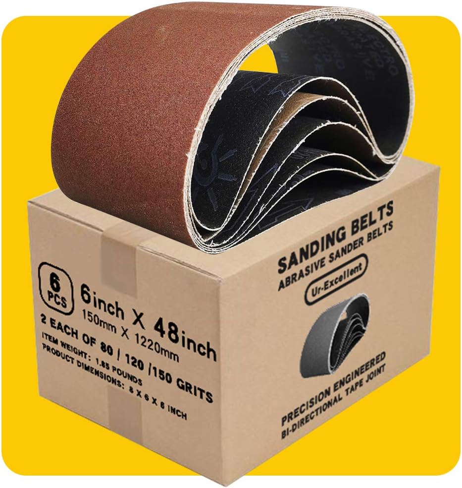 3x21 3 x 21 Inch Sanding Belt Pack 3-Inch x 21-Inch.12 Pcs(4 Each of 80 120 150 Grits) Aluminum Oxide for Sander - Amazon.com