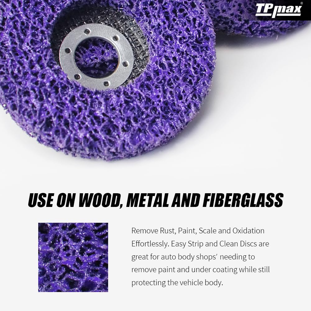 4-1/2 x 7/8 Strip Disc 5Pk Rust & Paint Removal for Angle Grinder