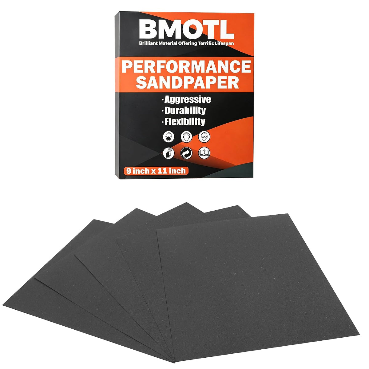 BMOTL Wet Dry Sandpaper Sheets 9x3.6. 120-5000 Assorted Grit. 42Pcs | Premium Silicon Carbide Sand Paper for Wood Furniture Finishing. Automotive Polishing. Metal Sanding - Amazon.com