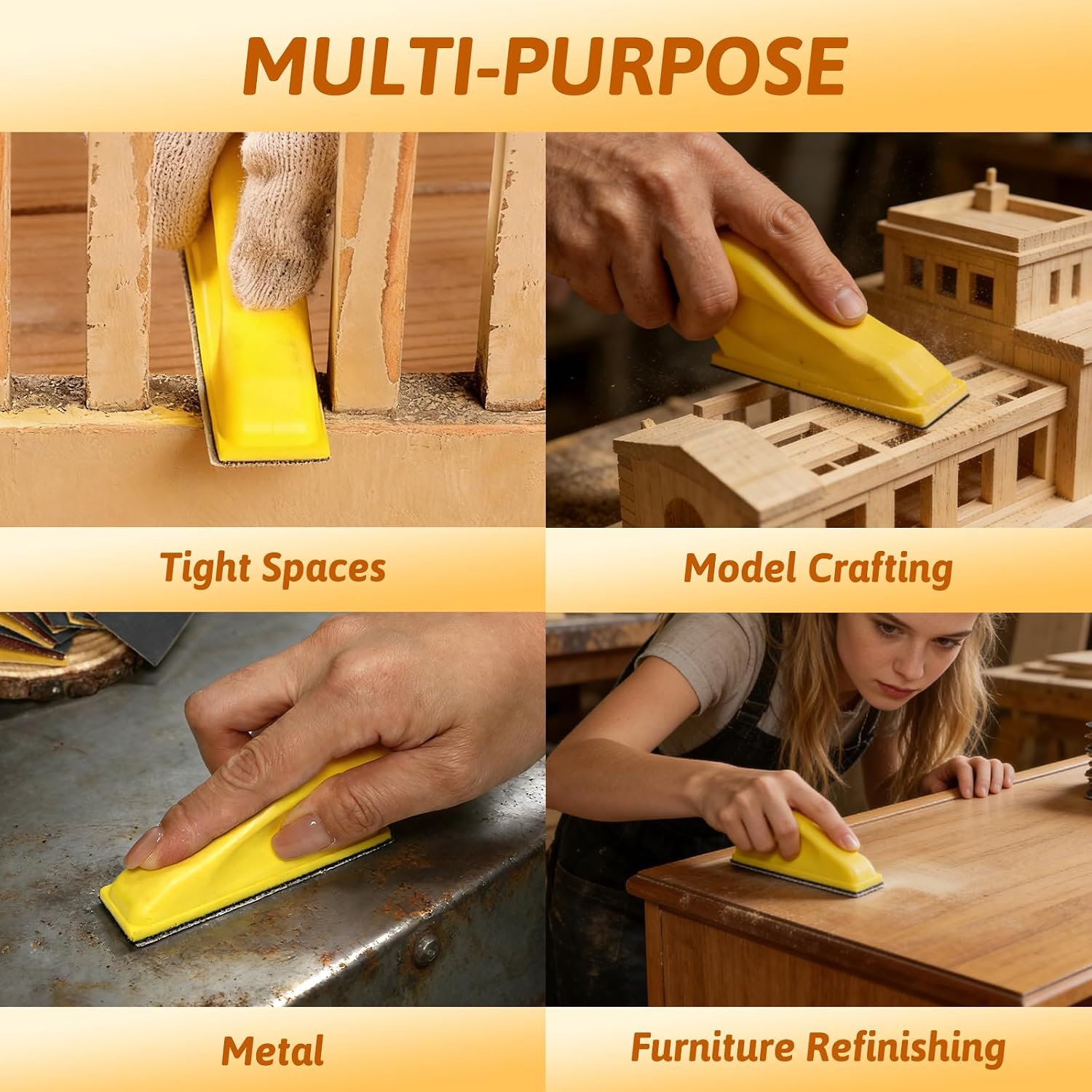 180 PCS Mini Detail Sanding Kit. 80-1000 Grit Sandpaper with Finger Sanding Blocks for Small Areas and Corners. Ideal for Woodworking. Furniture Repair. Crafts and DIY - Amazon.com