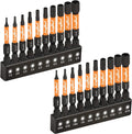toolant Impact Allen Wrench Drill Bit Set. 20-Piece Metric & SAE. 2-Inch | S2 steel magnetic bits with 1/4-inch hex shanks; includes 4 mini L-shaped hex keys and labeled holders in a storage case - Amazon.com