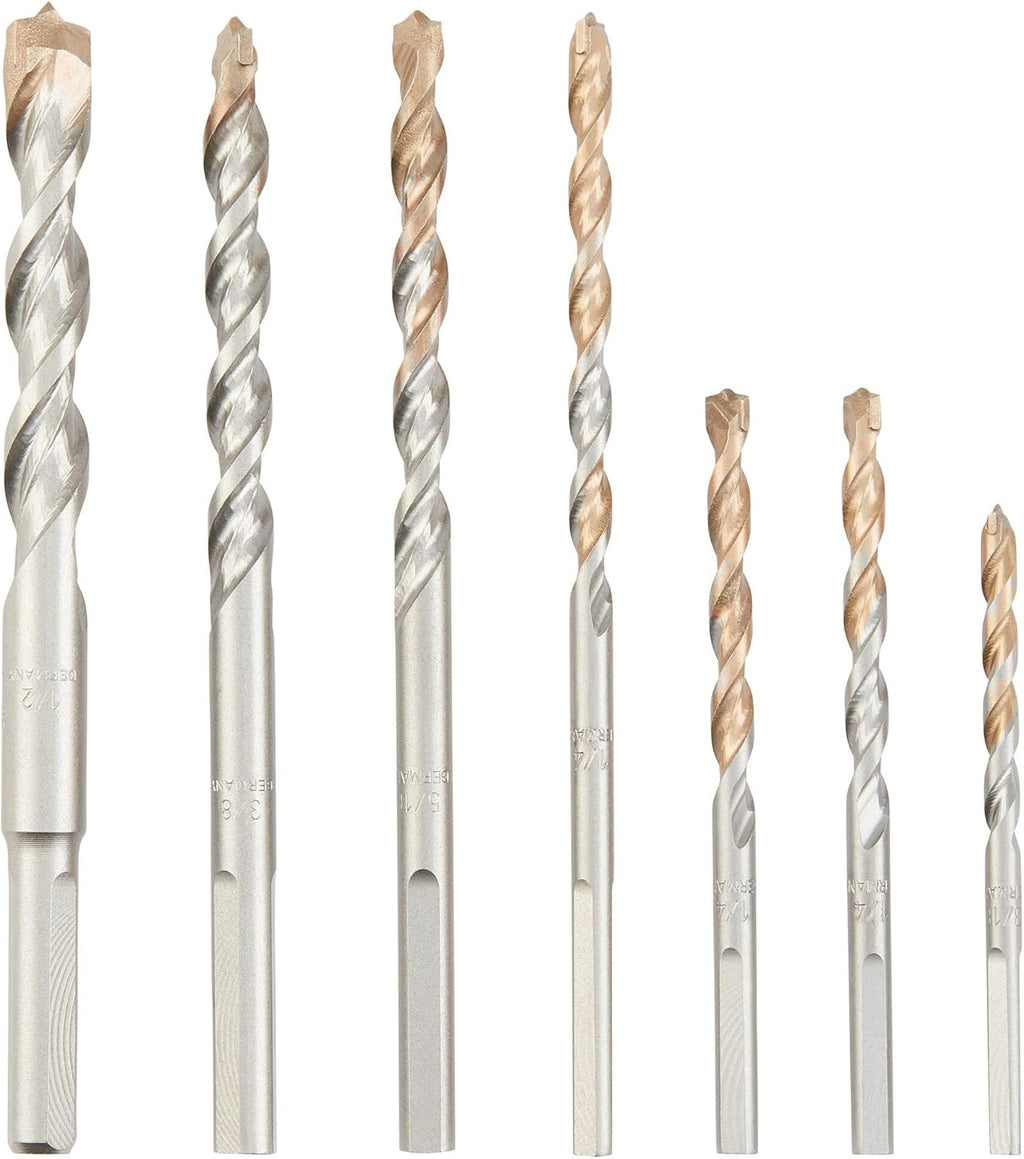 DEWALT Masonry Drill Bit Set. Percussion. Concrete & Block. 7-Piece (DW5207)