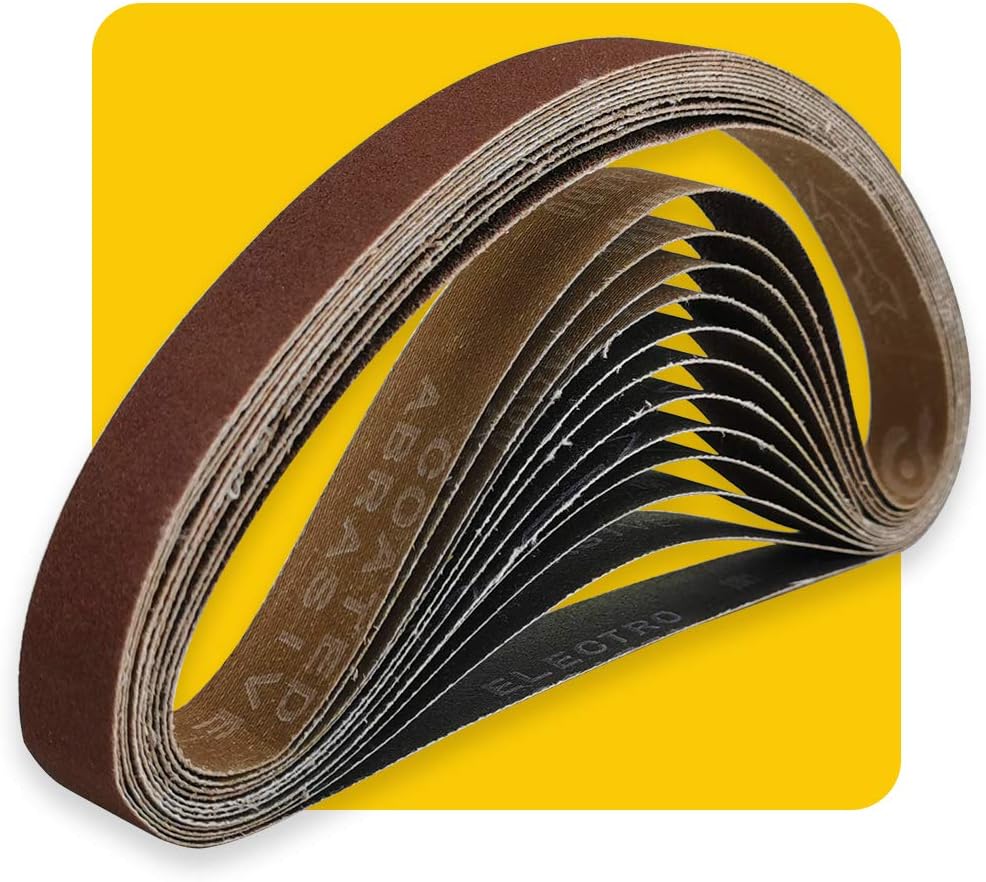3x21 3 x 21 Inch Sanding Belt Pack 3-Inch x 21-Inch.12 Pcs(4 Each of 80 120 150 Grits) Aluminum Oxide for Sander - Amazon.com