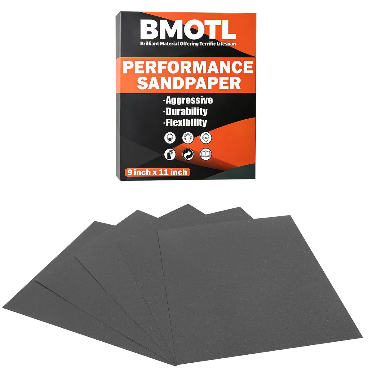 BMOTL Wet Dry Sandpaper Sheets 9x3.6. 120-5000 Assorted Grit. 42Pcs | Premium Silicon Carbide Sand Paper for Wood Furniture Finishing. Automotive Polishing. Metal Sanding - Amazon.com