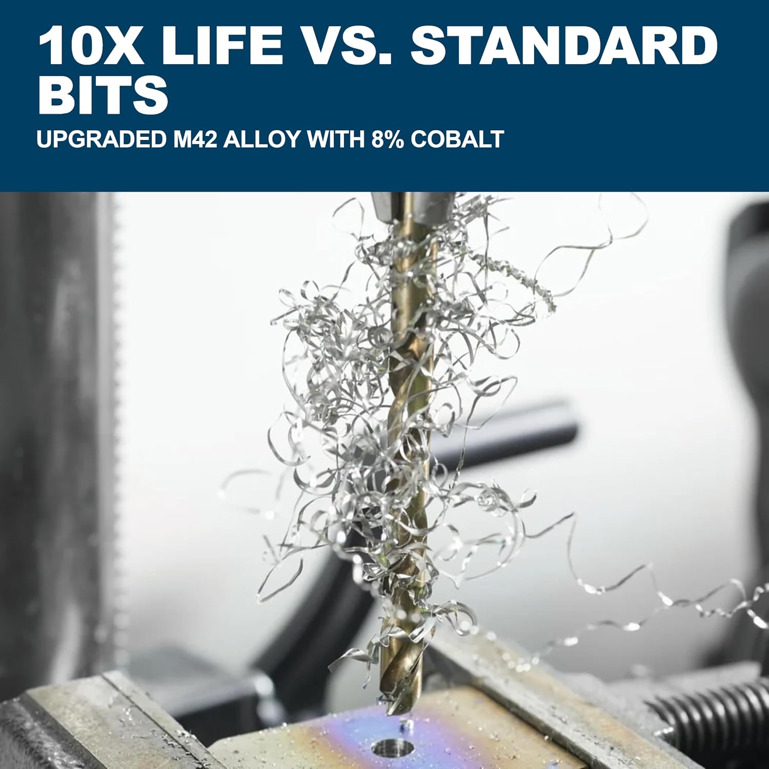 BOSCH CO14B 14-Piece Cobalt Drill Bit Set with Case | Metal drilling. drill bits set to drill holes in metal. M42. three-flat shank. drill bits for stainless steel - Amazon.com