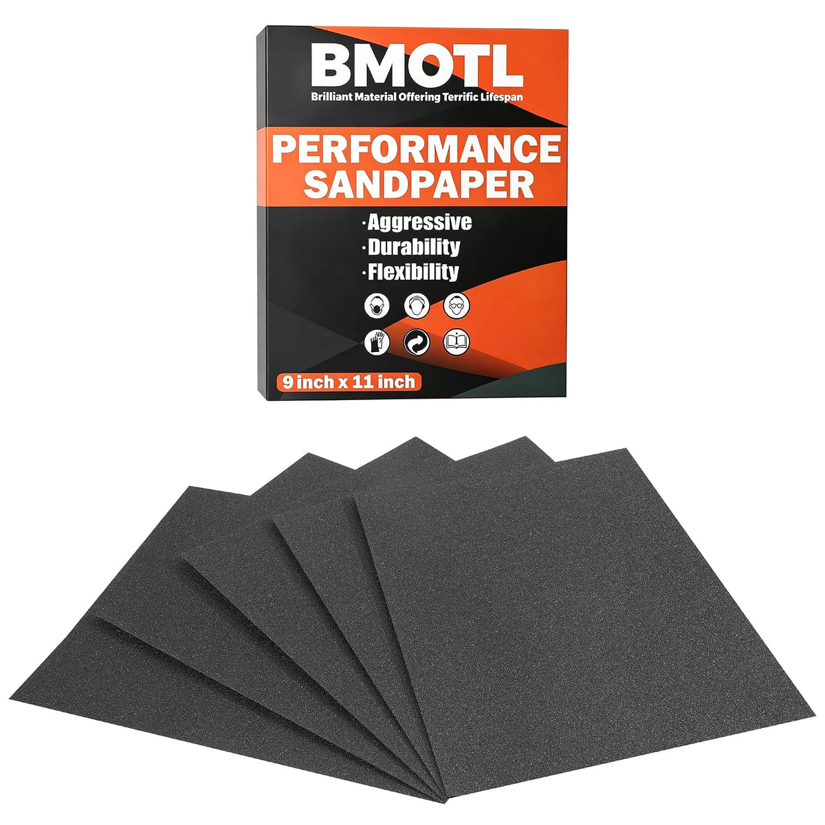 BMOTL Wet Dry Sandpaper Sheets 9x3.6. 120-5000 Assorted Grit. 42Pcs | Premium Silicon Carbide Sand Paper for Wood Furniture Finishing. Automotive Polishing. Metal Sanding - Amazon.com