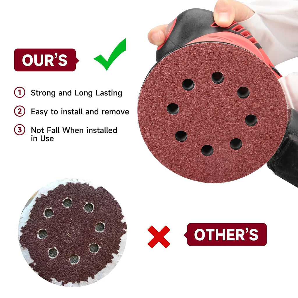 POTUINOM 165 PCS 5 Inch Sanding Discs Random Orbital Sander Sandpaper | Professional Orbital Sander Pads. Hook and Loop Sand Paper Sander discs.Sanding Pad 40 60 80 120 150 240 320 400 600 Mix Grit - Amazon.com