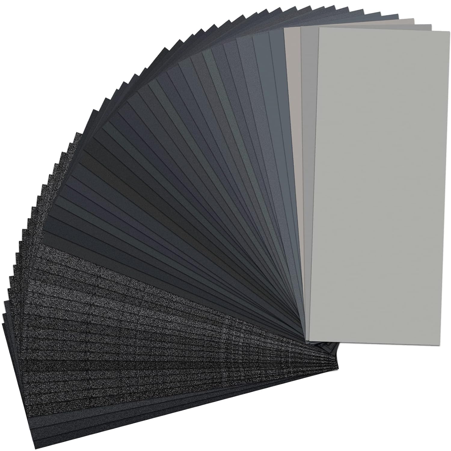 48 PCS Sandpaper 120-5000 Grit Wet Dry Sand Paper 9x3.6 for Wood Metal Car | Silicon carbide. electro coated. anti-clogging. tear-resistant backing. fits sanding blocks. flexible. fine grit polishing - Amazon.com