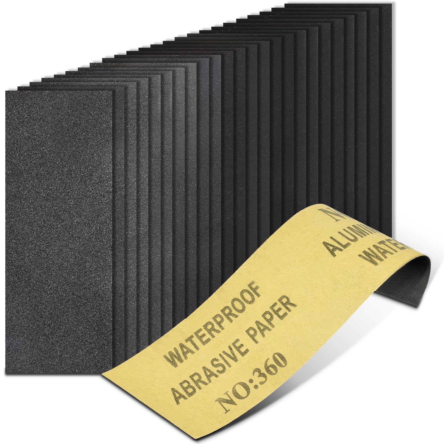 24PCS Sandpaper Assortment 12 Grits Wet Dry Sandpaper Sheets.Silicon Carbide Sanding Paper 120 to 3000 Grit Fine Sandpapers and Coarse Sand Paper for Metal. Wood Furniture and Automotive (9x3.6 Inch) - Amazon.com