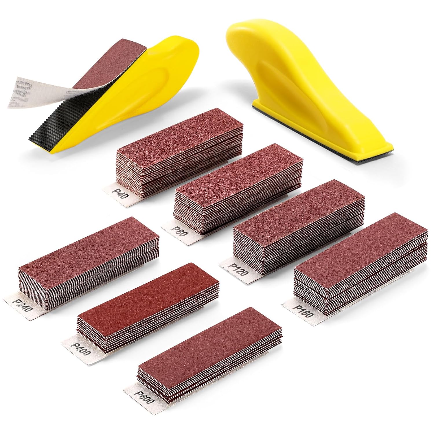 POLIWELL Micro Sander Kit 3.5 x 1 Mini Sander for Small Projects. Detail Handle Sanding Tools + Sandpaper 80 120 180 240 400 Grit for DIY Crafts Wood Finishing Tight Narrow Spaces Polishing. 50 PCS - Amazon.com