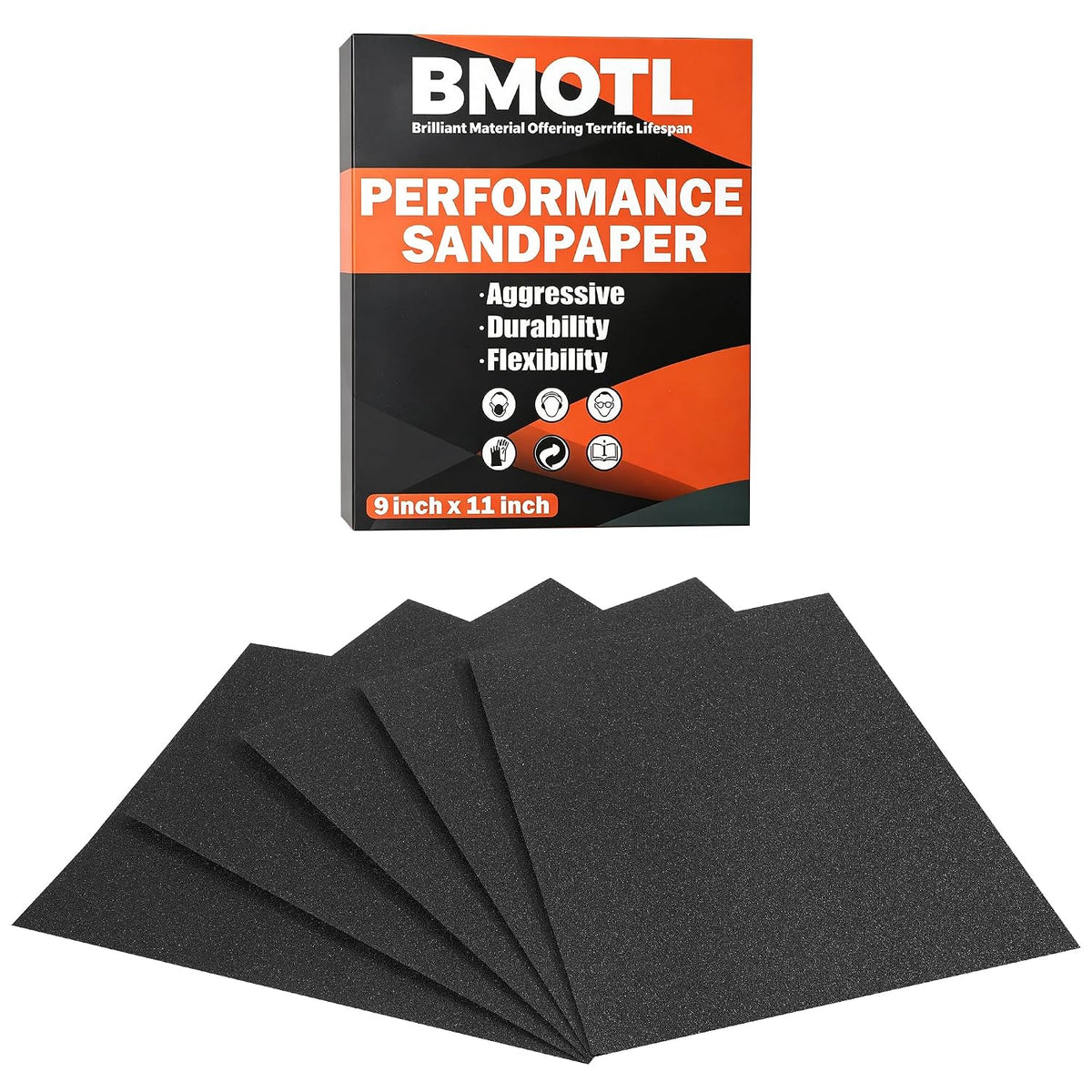 BMOTL Wet Dry Sandpaper Sheets 9x3.6. 120-5000 Assorted Grit. 42Pcs | Premium Silicon Carbide Sand Paper for Wood Furniture Finishing. Automotive Polishing. Metal Sanding - Amazon.com
