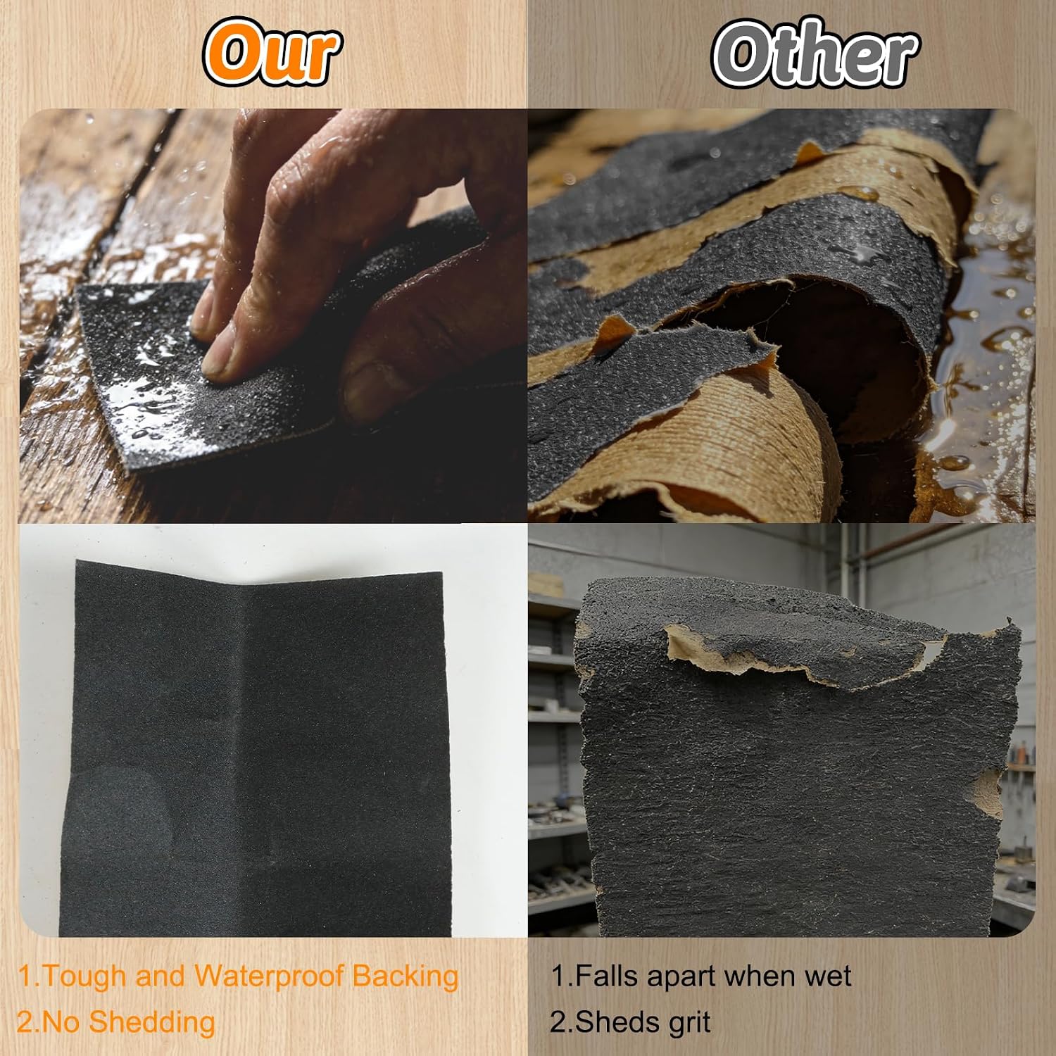 45 PCS Wet Dry Sandpaper 80-5000 Grit Sheets for Polishing & Finishing | 9 x 3.6 Inch Sand Paper Assortment Pack. Silicon Carbide Abrasive. Grit Marked Sheets. Wood. Metal & Automotive Polishing - Amazon.com