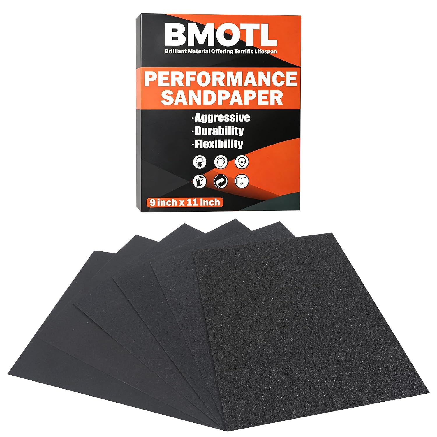 BMOTL Wet Dry Sandpaper Sheets 9x3.6. 120-5000 Assorted Grit. 42Pcs | Premium Silicon Carbide Sand Paper for Wood Furniture Finishing. Automotive Polishing. Metal Sanding - Amazon.com