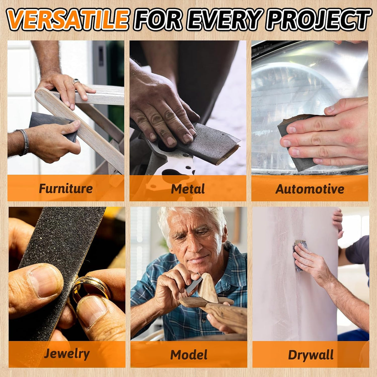 45 PCS Wet Dry Sandpaper 80-5000 Grit Sheets for Polishing & Finishing | 9 x 3.6 Inch Sand Paper Assortment Pack. Silicon Carbide Abrasive. Grit Marked Sheets. Wood. Metal & Automotive Polishing - Amazon.com